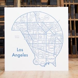 Archie’s Press Los Angeles City Poster